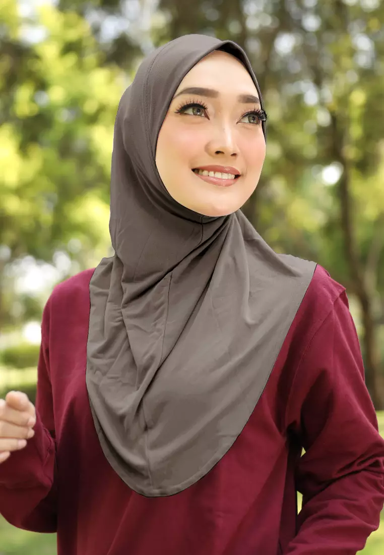 Cotton Bee - Safar Sport Bergo | Hijab Instan Olahraga - Chesnut