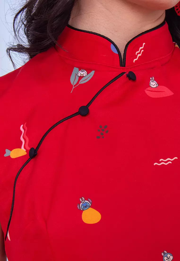 Buy L'zzie DISNEY X LZZIE TSUM TSUM BUNNY DETACHABLE COLLAR CHEONGSAM