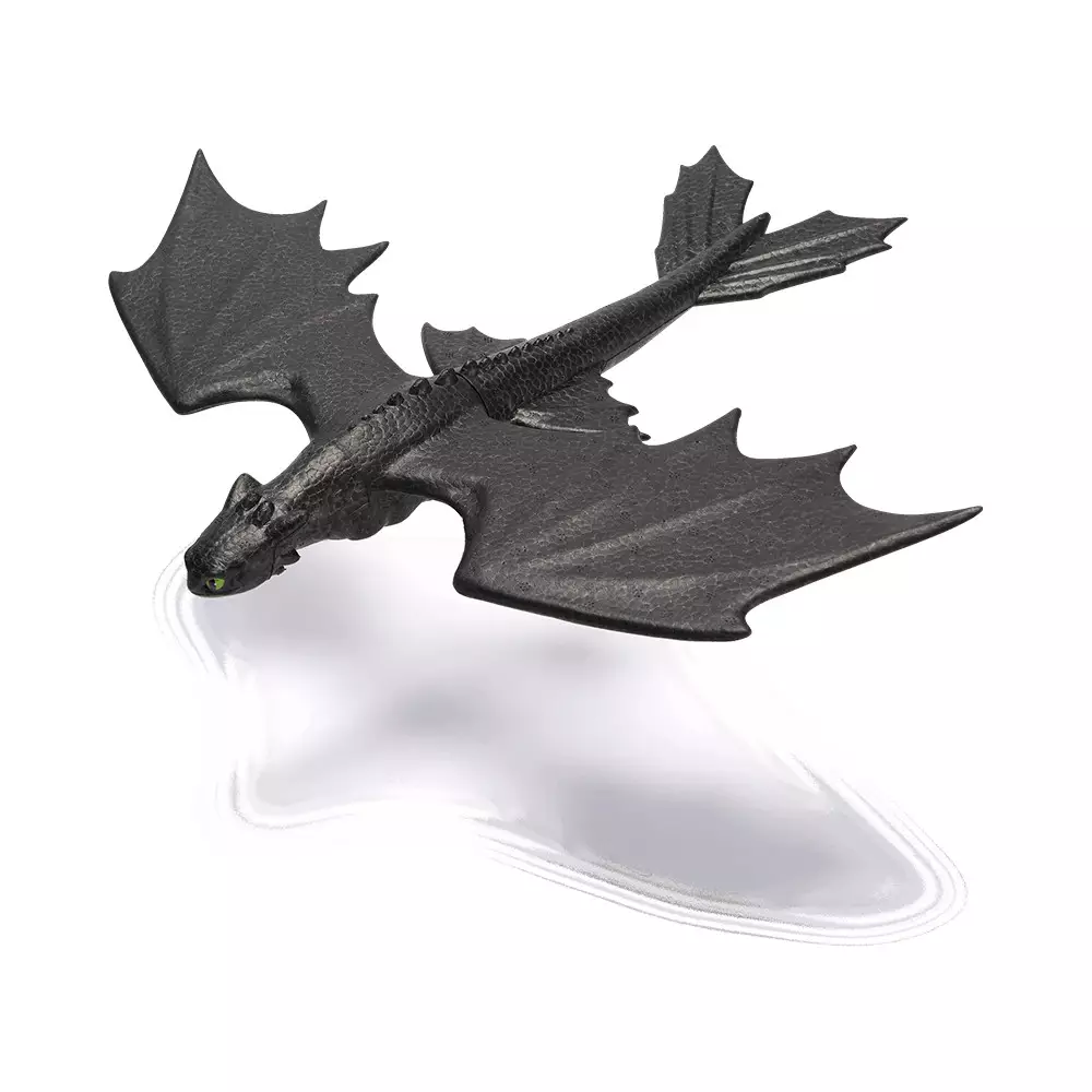 Dragon Action Figure Soaring Toothless - Hitam