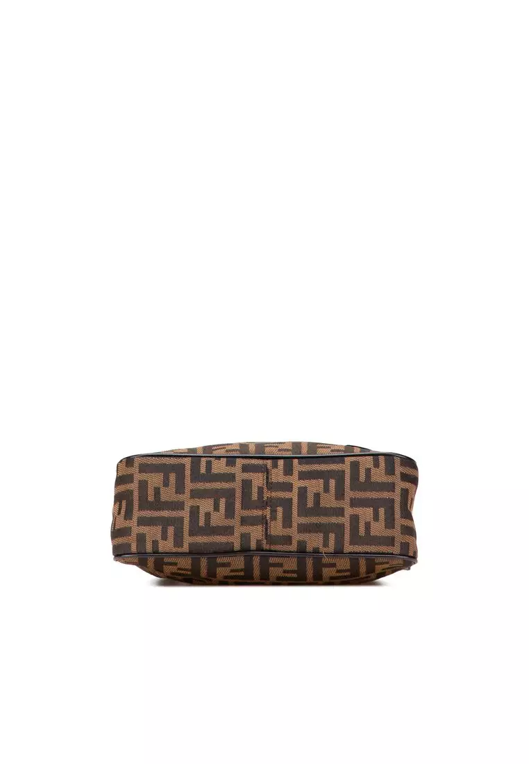 Pre-Loved Fendi Zucca Canvas Shoulder Bag