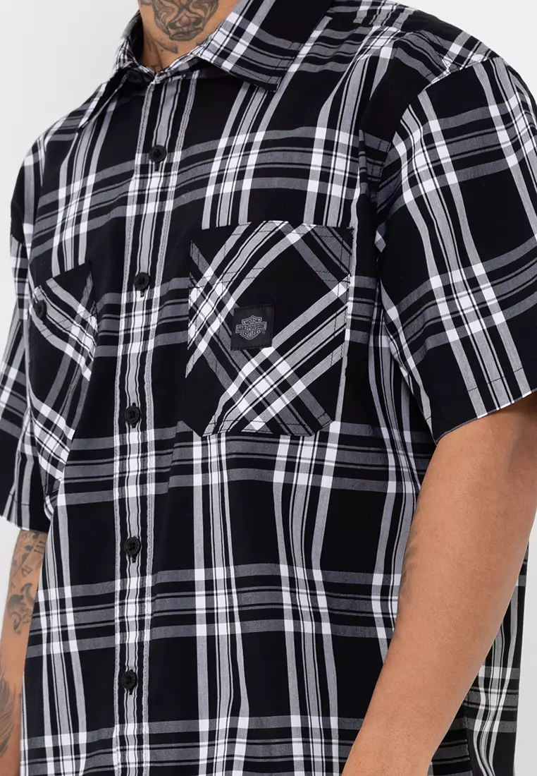 Harley-Davidson Short Sleeve Plaid Shirt