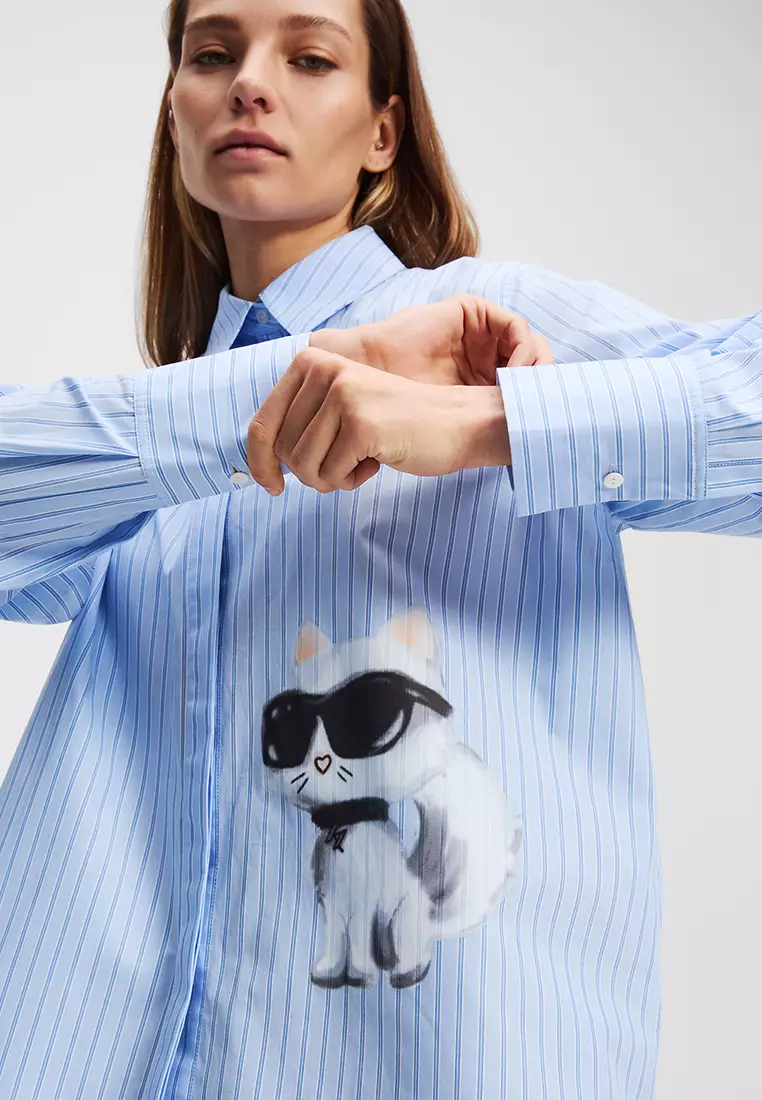 Buy Karl Lagerfeld Ikon Choupette Striped Shirt 2025 Online