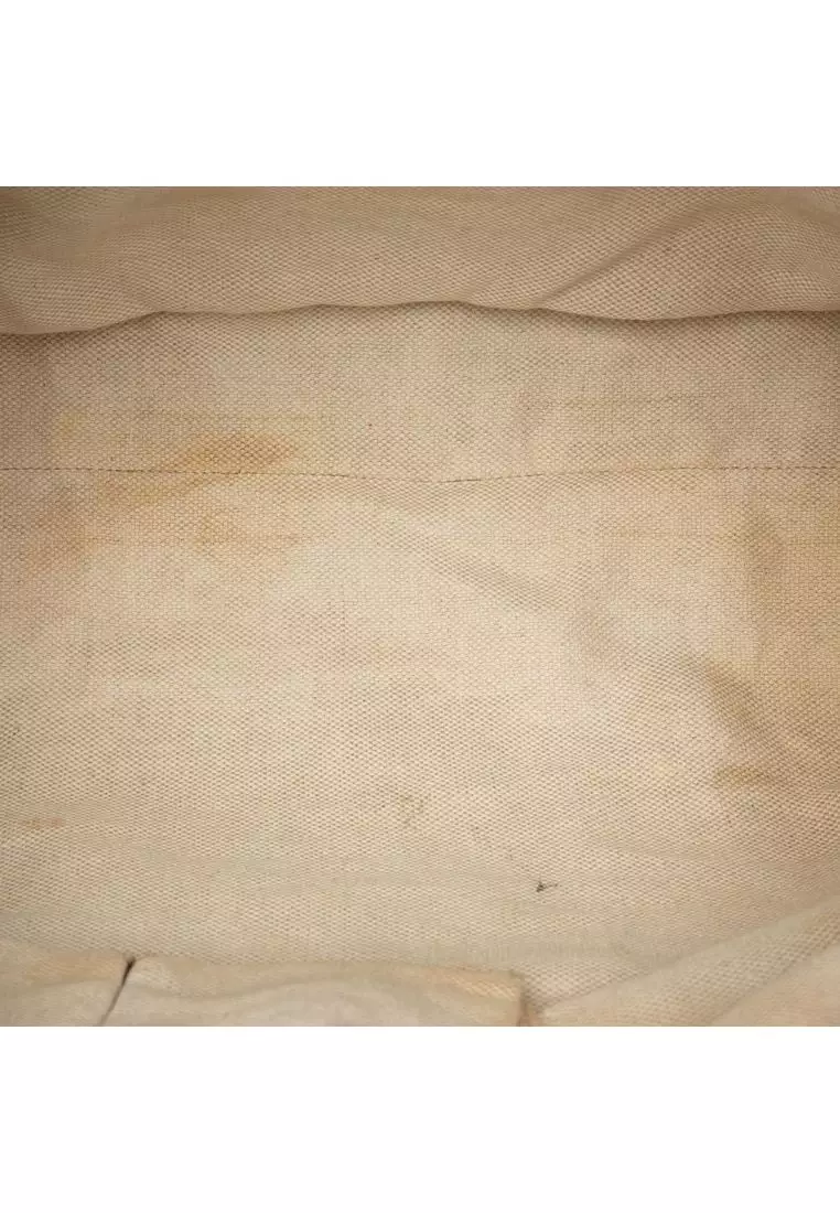 Pre-Loved Gucci Gg Canvas Web Tote