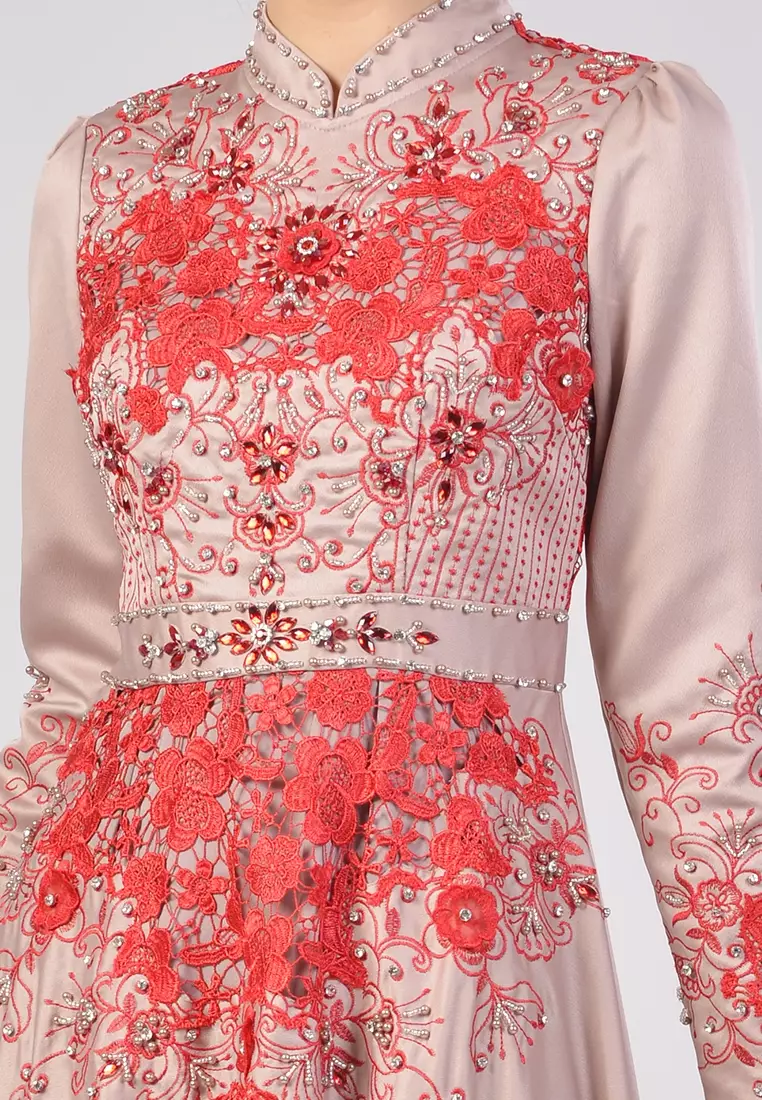 Bibiq Gamis Brokat Satin