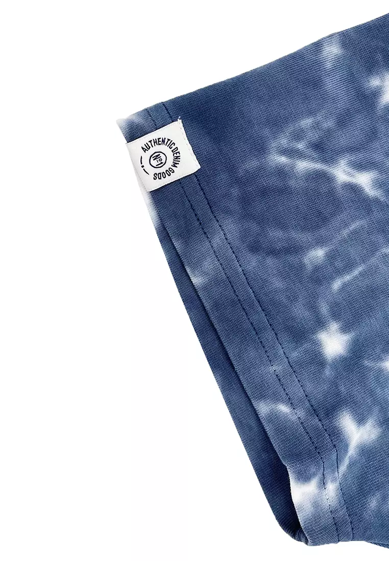 Men's V57 Logo Embroidery Tie Dye Tee