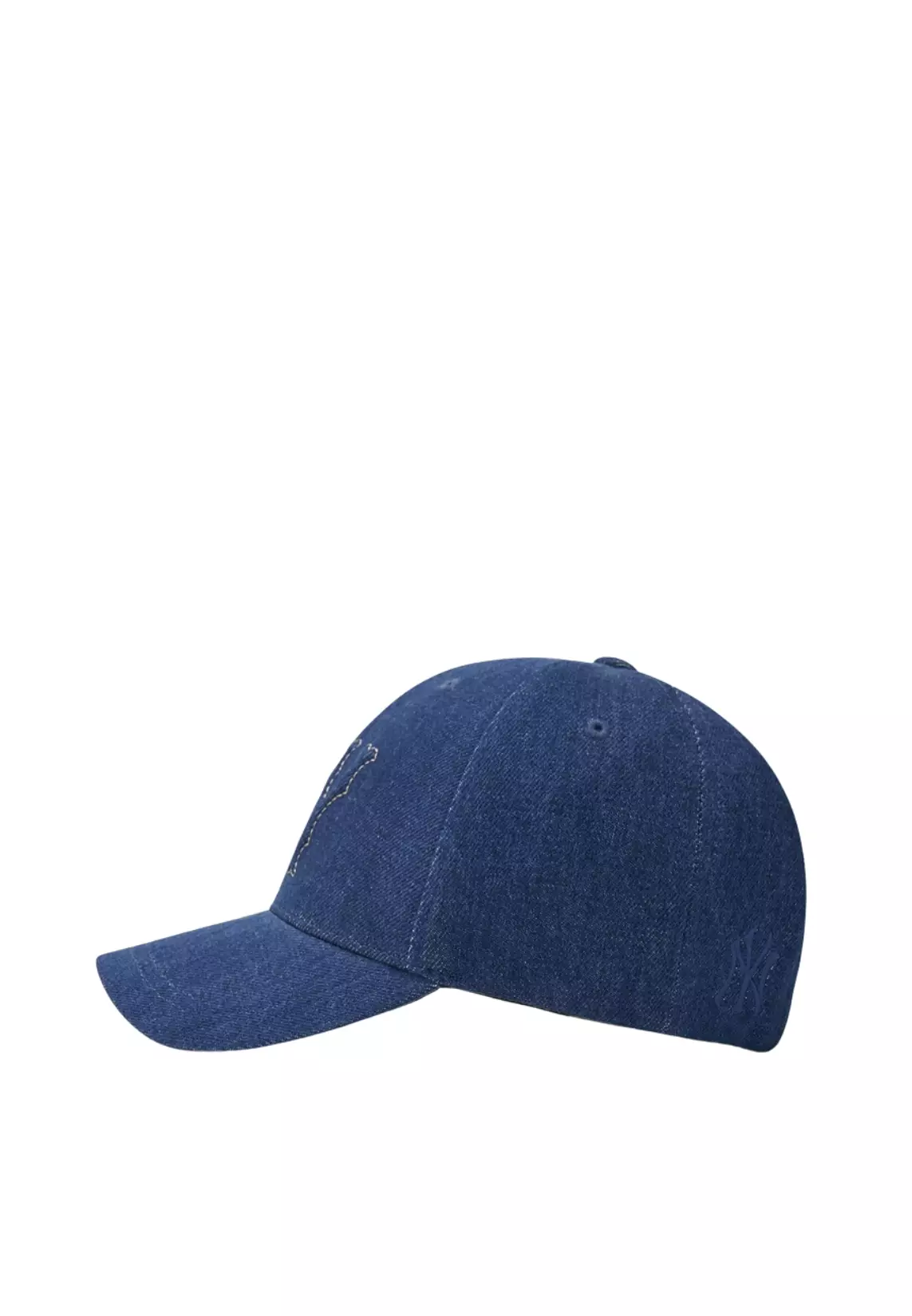 Jual MLB Korea Embo Logo Denim Structured Ball Cap - NY