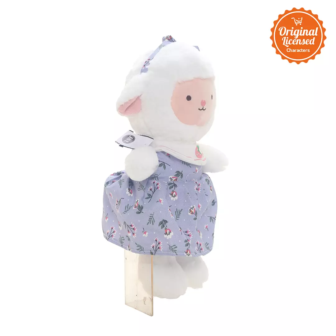 Boneka Floopy Domba With Dress Blue 35 cm
