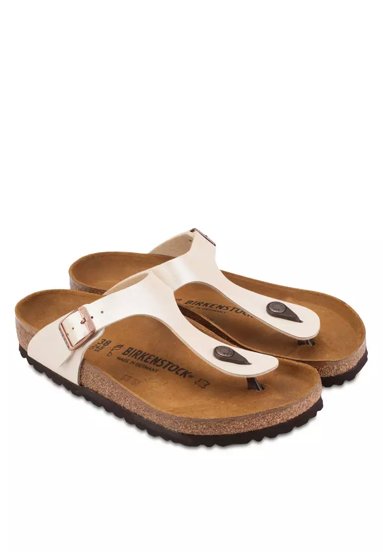 White gizeh online birkenstock sandals