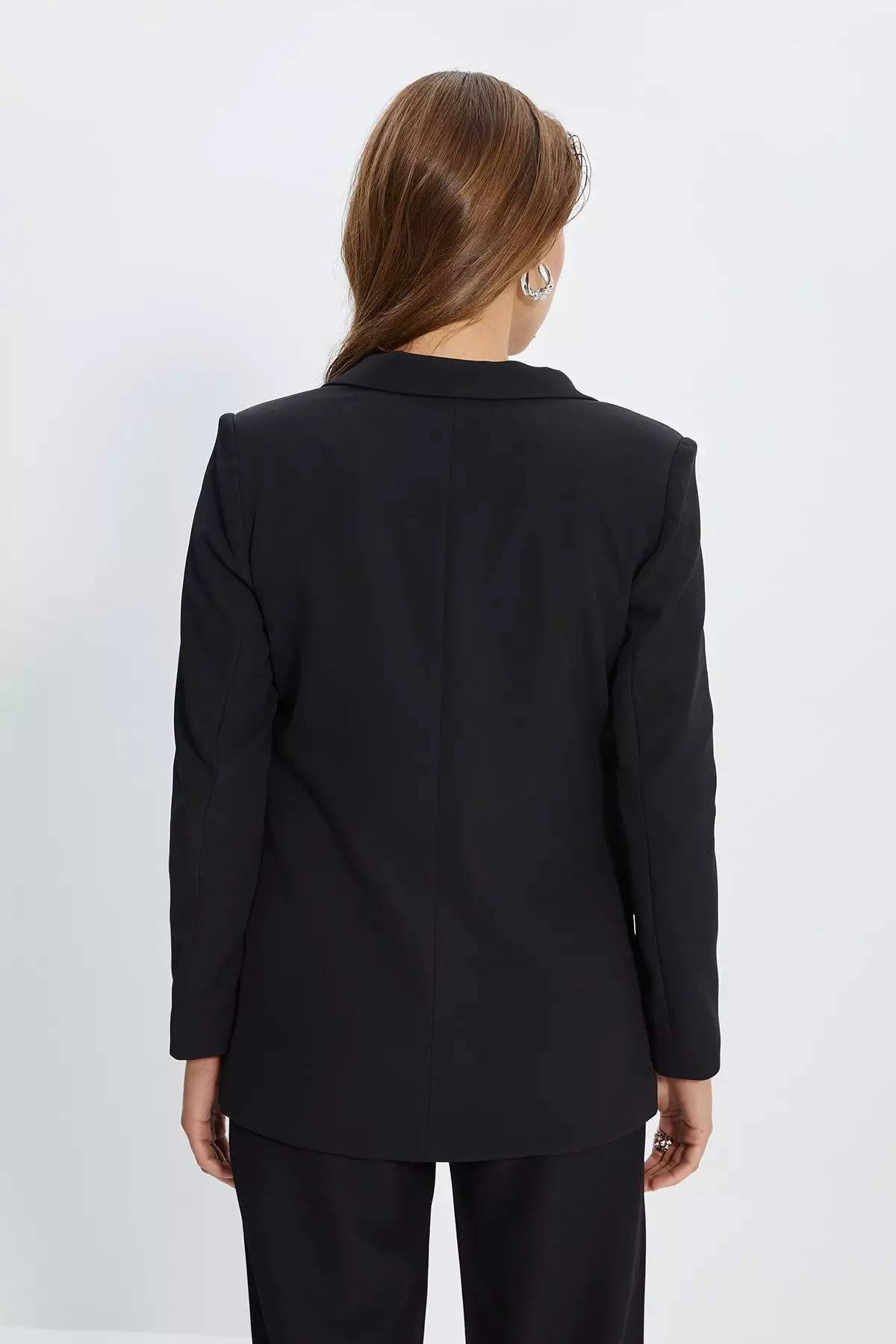 Double Breasted Buttoned Blazer