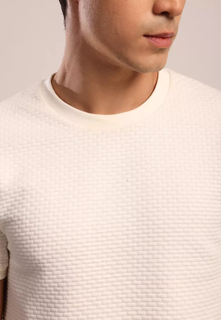 MOC Kaos Lengan Pendek Pria Godart - Off White