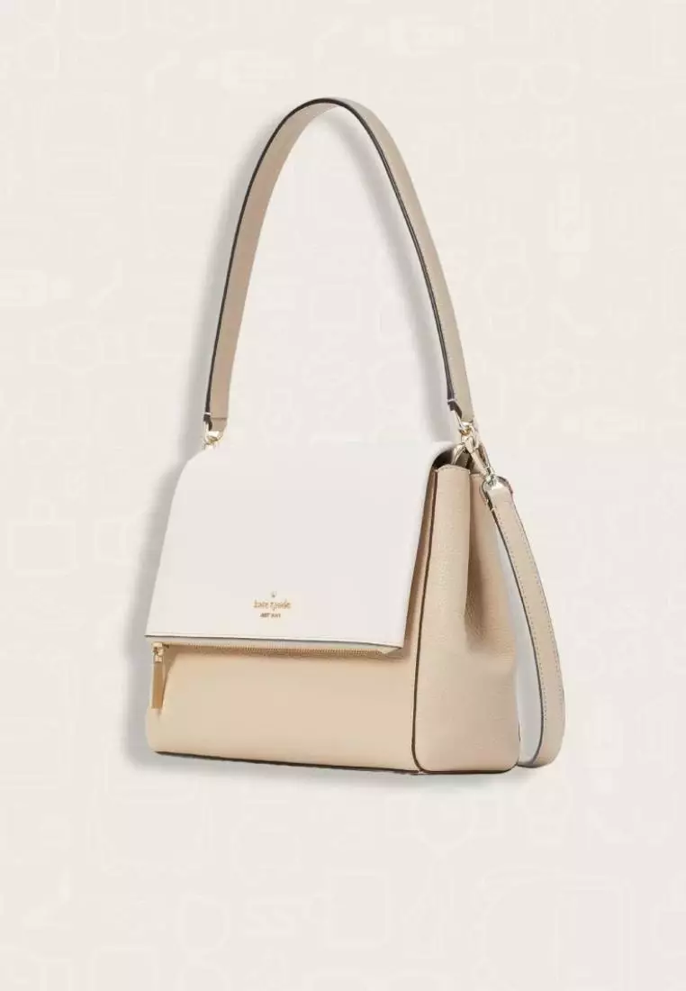 Jual Kate Spade Kate Spade Leila Colorblock Pebbled Leather Medium Flap