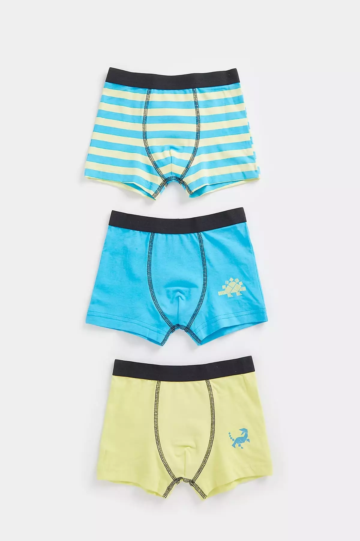 Mothercare Dinosaur Trunk Briefs - 3 Pack - Celana Dalam Anak Laki-laki (Biru)