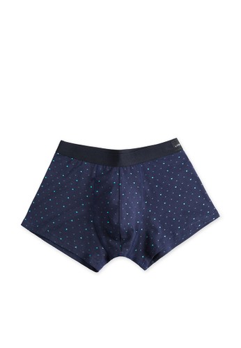 幾何四角褲(有esprit 香港機棉)-93011-藍, 服飾, 平角內褲