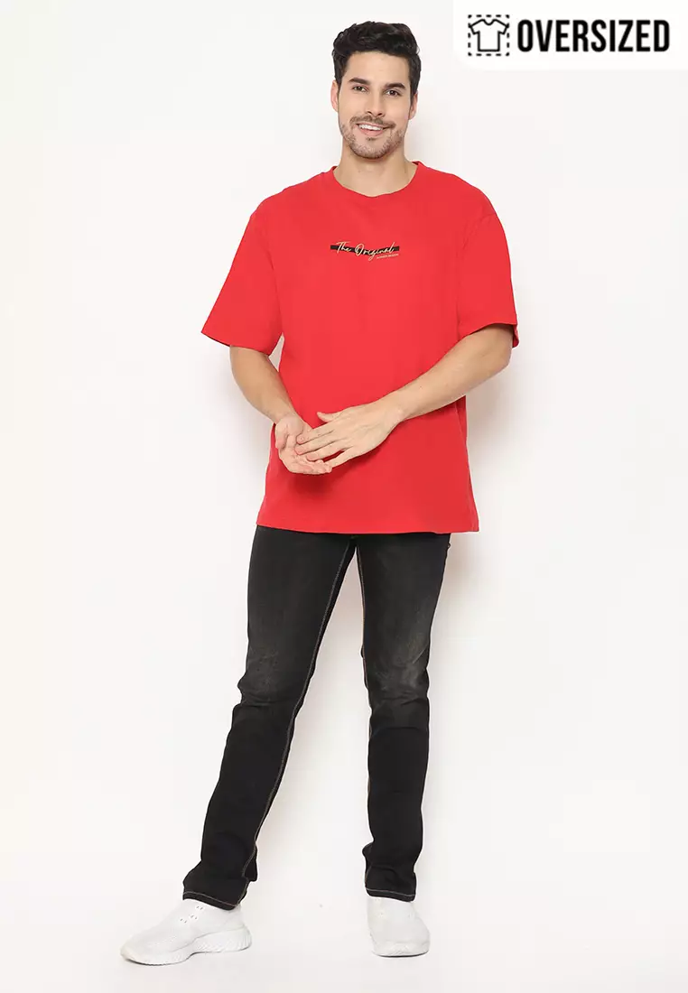 RBJ T-Shirt Cotton Oversized Pria 2079330021