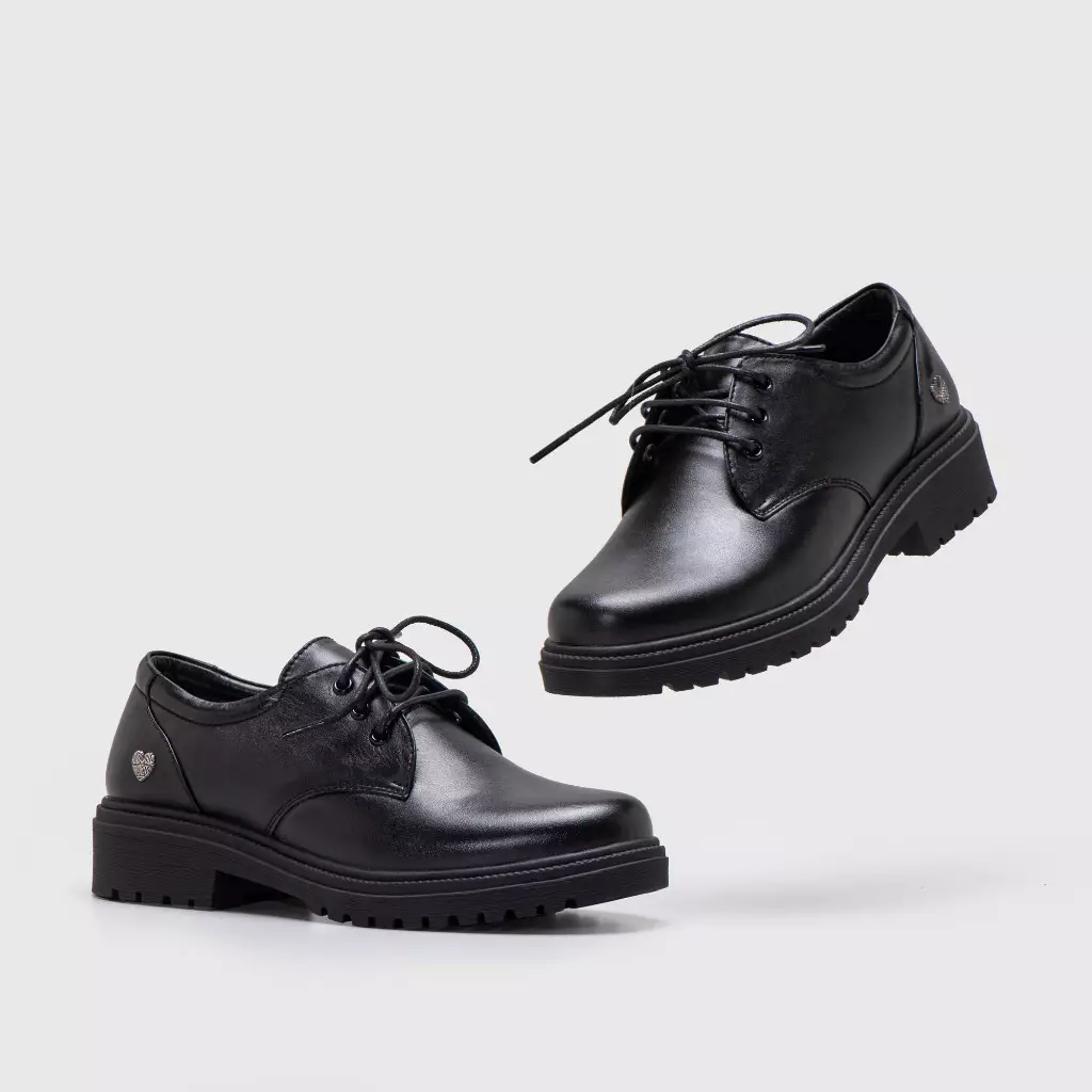 Adorableprojects - Vailey Oxford Genuine Leather Matte Black