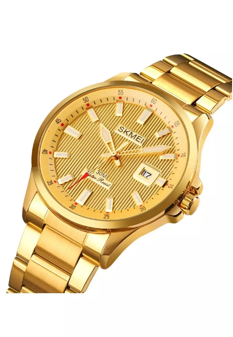 Jam Tangan Analog Pria Waterproof Many Function Strap Tali Material Stainless Steel TR10 ORIGINAL