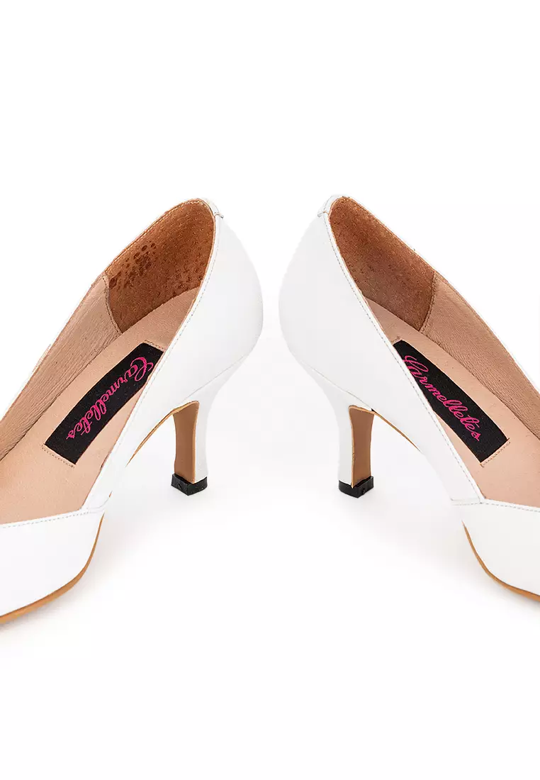 Pointed Toe Leather Pumps