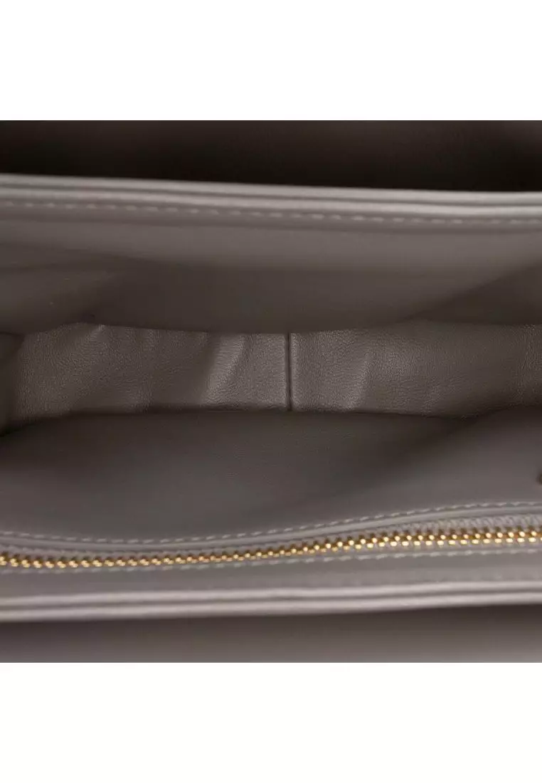 Pre-Loved Celine Teen Shiny Calfskin Triomphe Crossbody