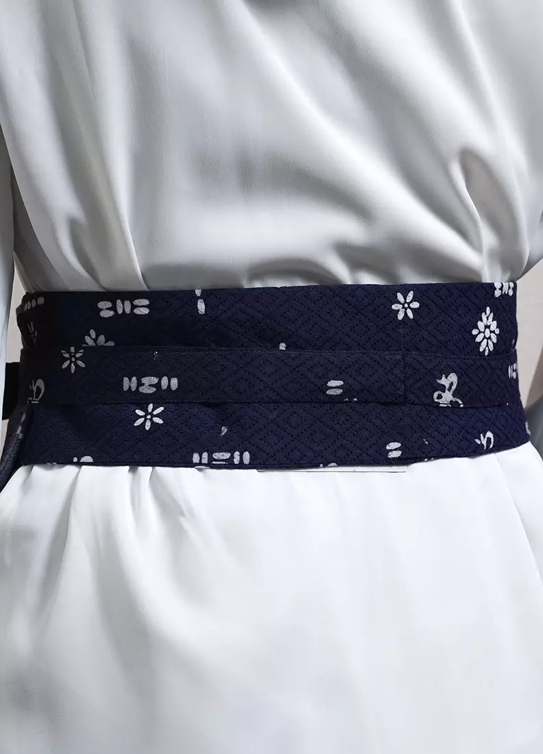 Obi Belt Corset Batik Wanita Spesial JFW Collection Binar ERENA MIX Katun Navy