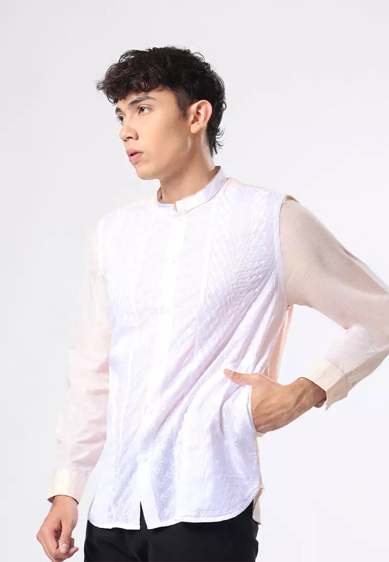 Kemeja Koko Pria Lengan Panjang Baju Muslim Pria HOPKINS KHAKY