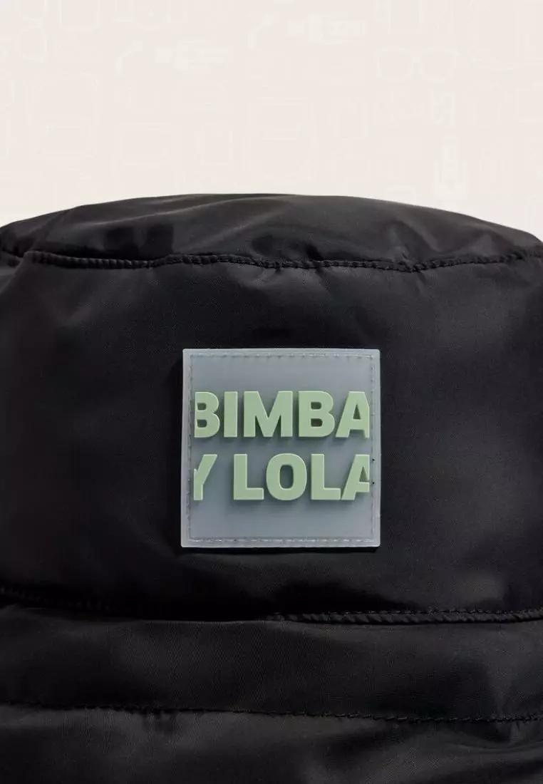 Bimba Y Lola Black Technical Knitted Bucket Hat