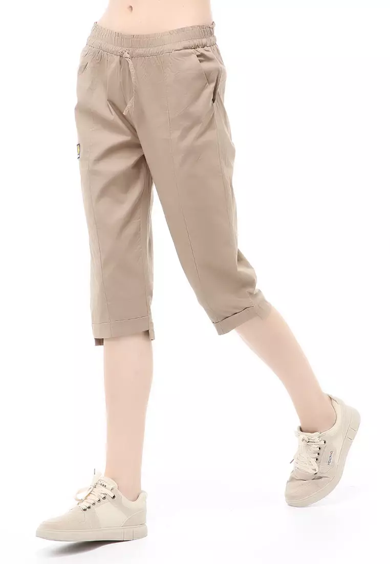Madoc Short Pants Celana Pendek Kasual Wanita 3/4 Street Material Cotton ORGINAL - Cream