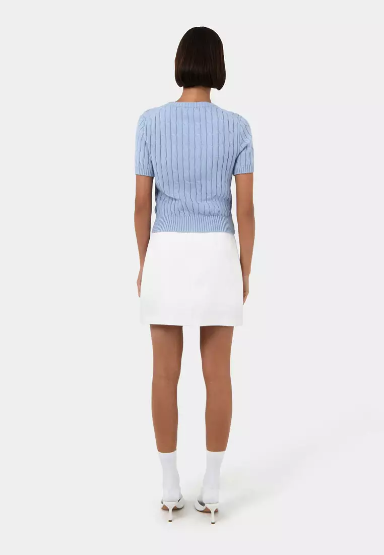 Anita Short Sleeve Cable Knit