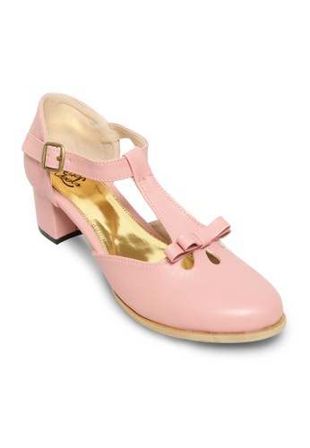 Alice Vintage Pink Block Heels