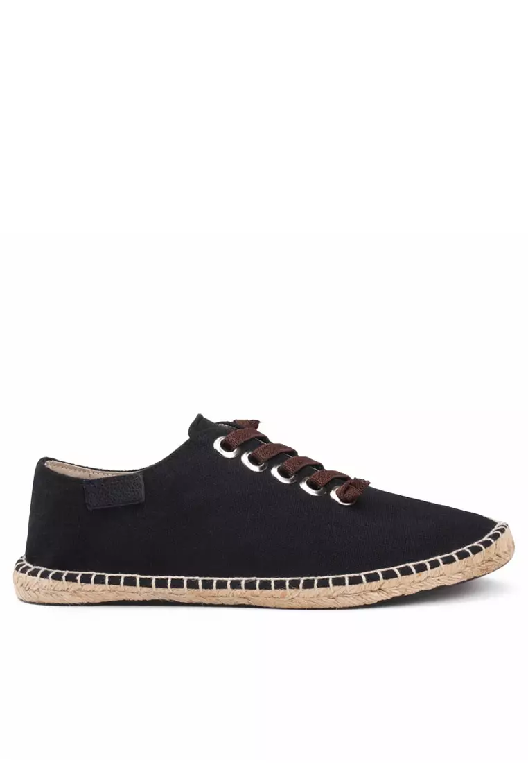 Mens lace deals up espadrilles