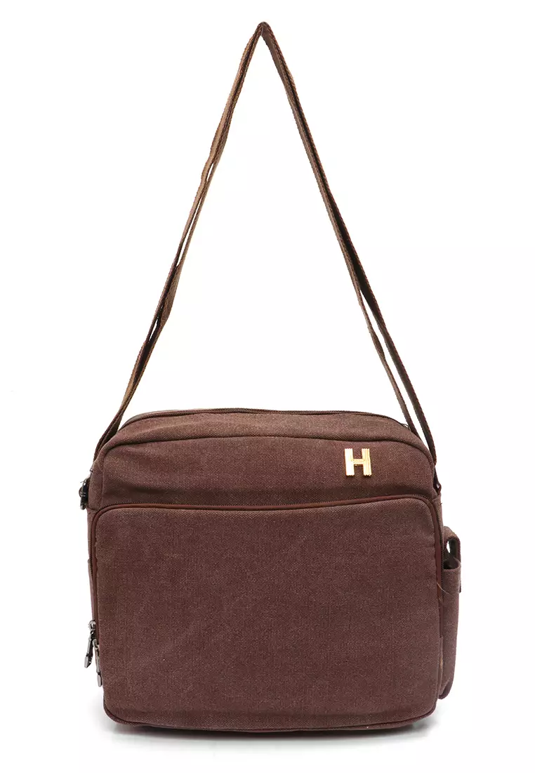 Jual Hamlin Roger Sling Bag Pria Casual Fashion Many Slot Large Storage