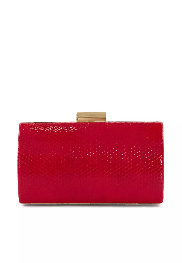 Dune red online clutch