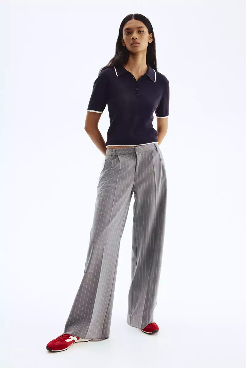 Wide tailored trousers