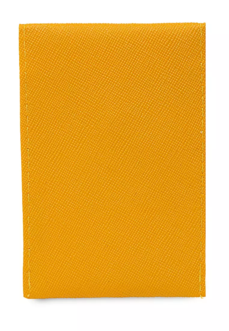 Manley Card Wallet Motif Polos Pengait Kancing Design Simple - Lime