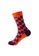 Kings Collection orange Rhombus Pattern Cozy Socks (One Size) HS202381 0D8E5AAE298444GS_1