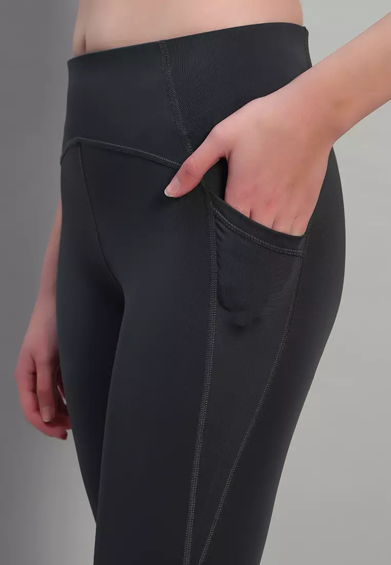 Women's Ultra-Stretch Nylon Lycra Grey Leggings