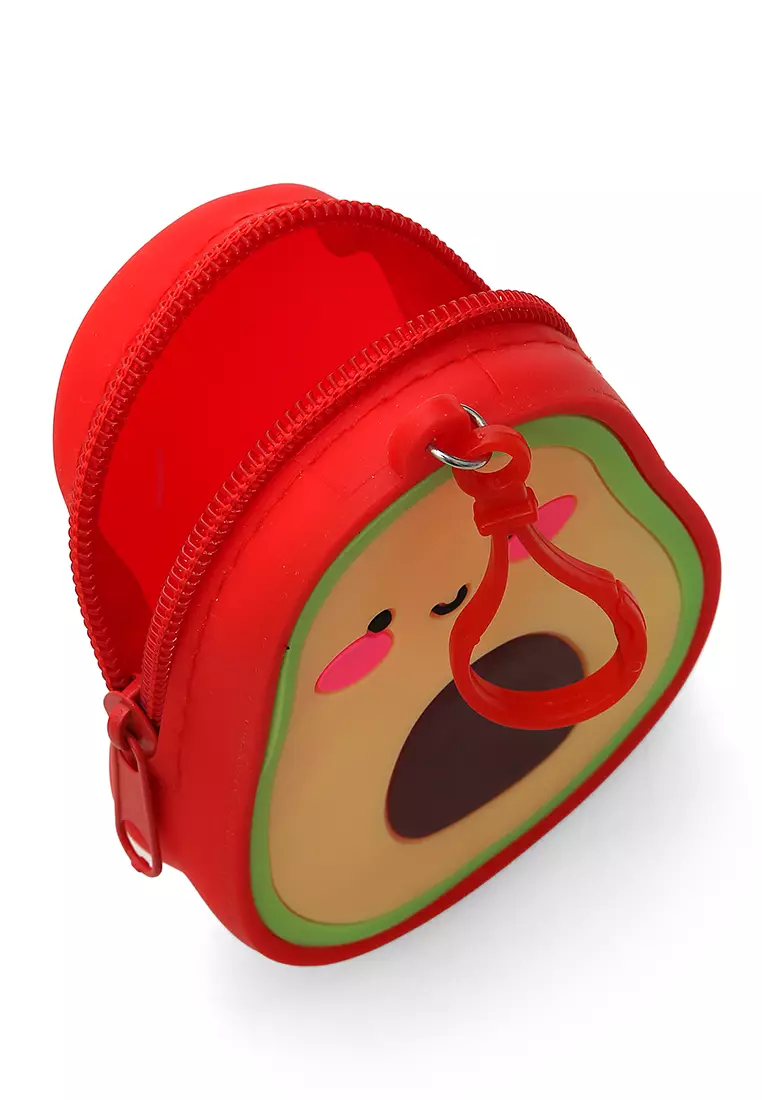 Chloe Dompet Jelly Anak Unisex Coin Purse Uniqe Design Material Silicone ORIGINAL - Red