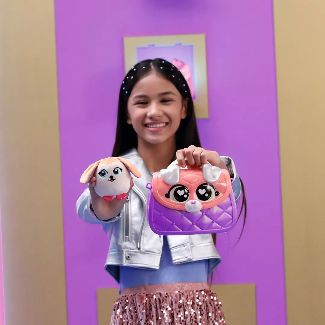 Tiger Head Glam Buddies Surprise Puppy Purse Asst Dee Dee  - Mainan Anak