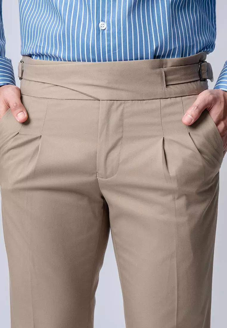 Gurkha Buckle Pants Khaki