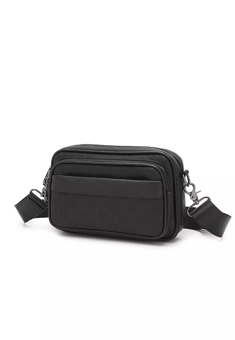 Men's Sling Bag / Crossbody Bag (Tas Selempang Pria) - Hitam