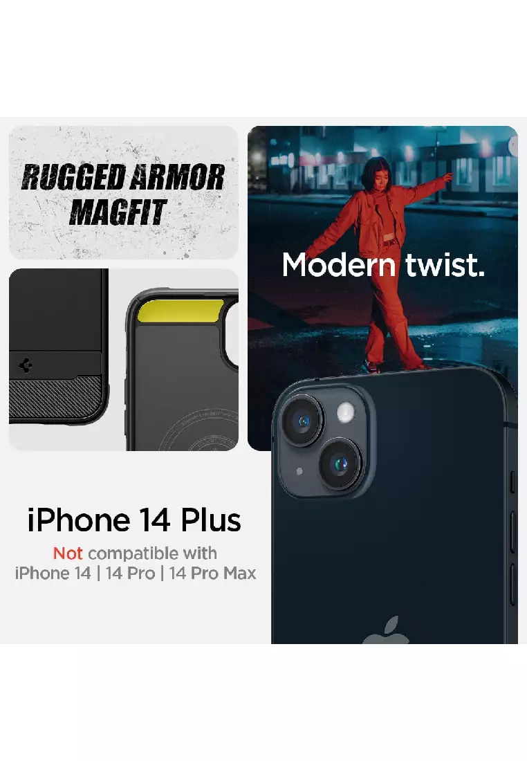  Spigen Mag Armor MagFit Bumper Case for iPhone 14 Pro Max  (2022) - Matte Black, Compatible with MagSafe : Cell Phones & Accessories