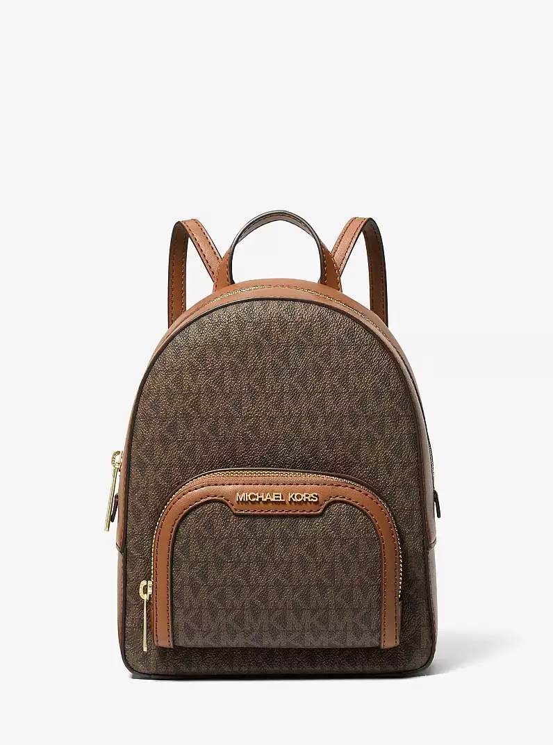 MICHAEL KORS Jaycee Extra-Small Signature Logo Backpack Brown
