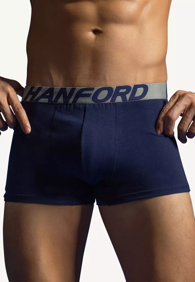 Cotton w/ Spandex Men's Boxer Briefs Agean - Assorted Colors (3in1 Pack)