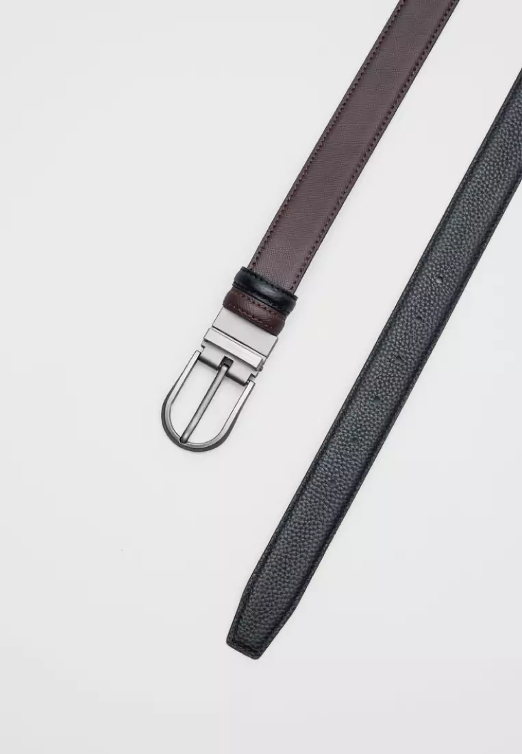 Brown & Black Reversible Belt