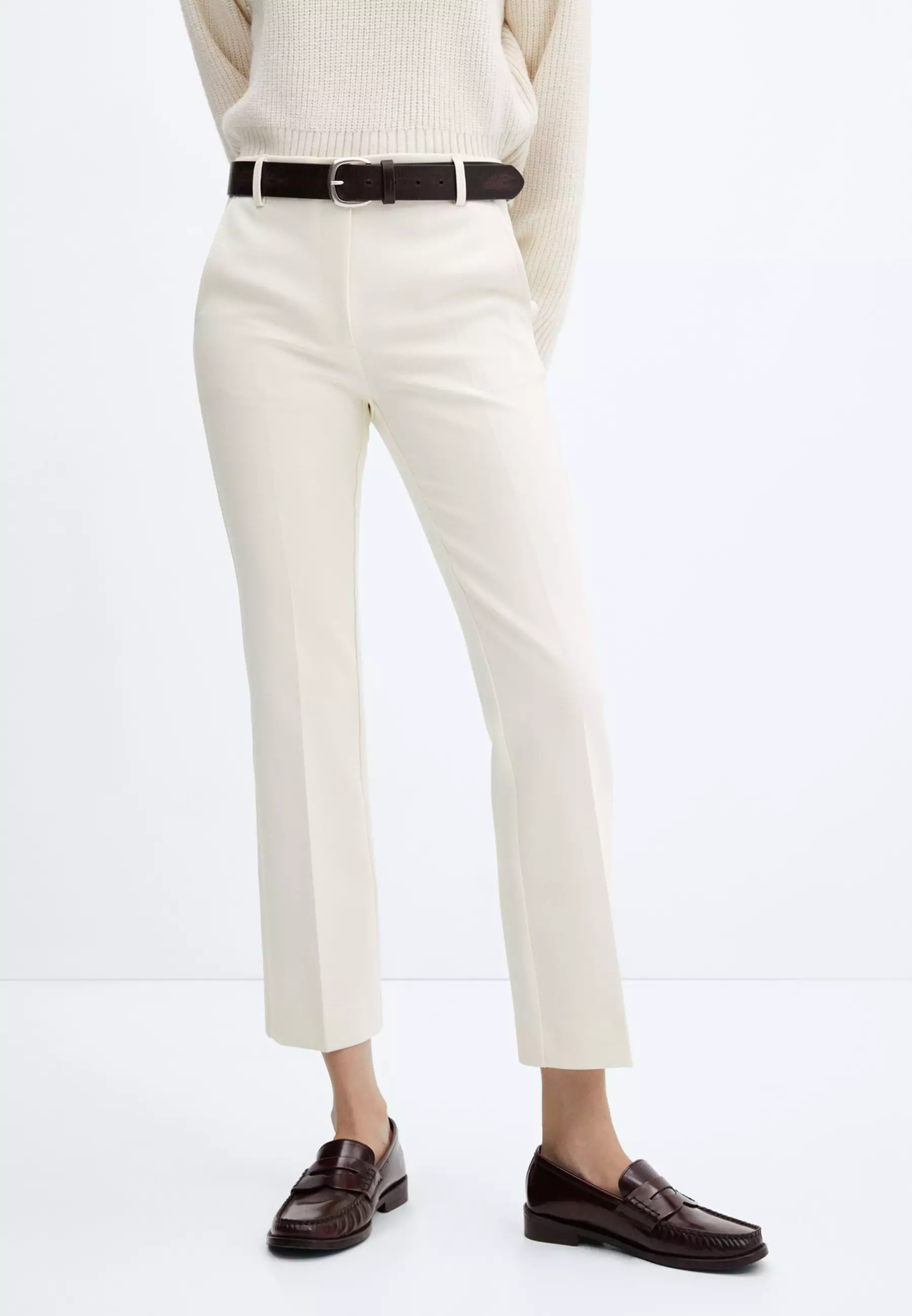 White on sale crop pants