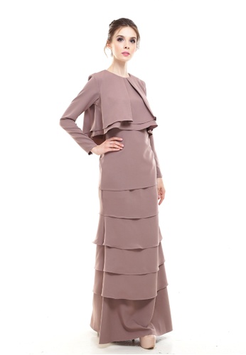 Sanctuary Classic Couture Kurung in Brown from Rina Nichie Couture in Brown