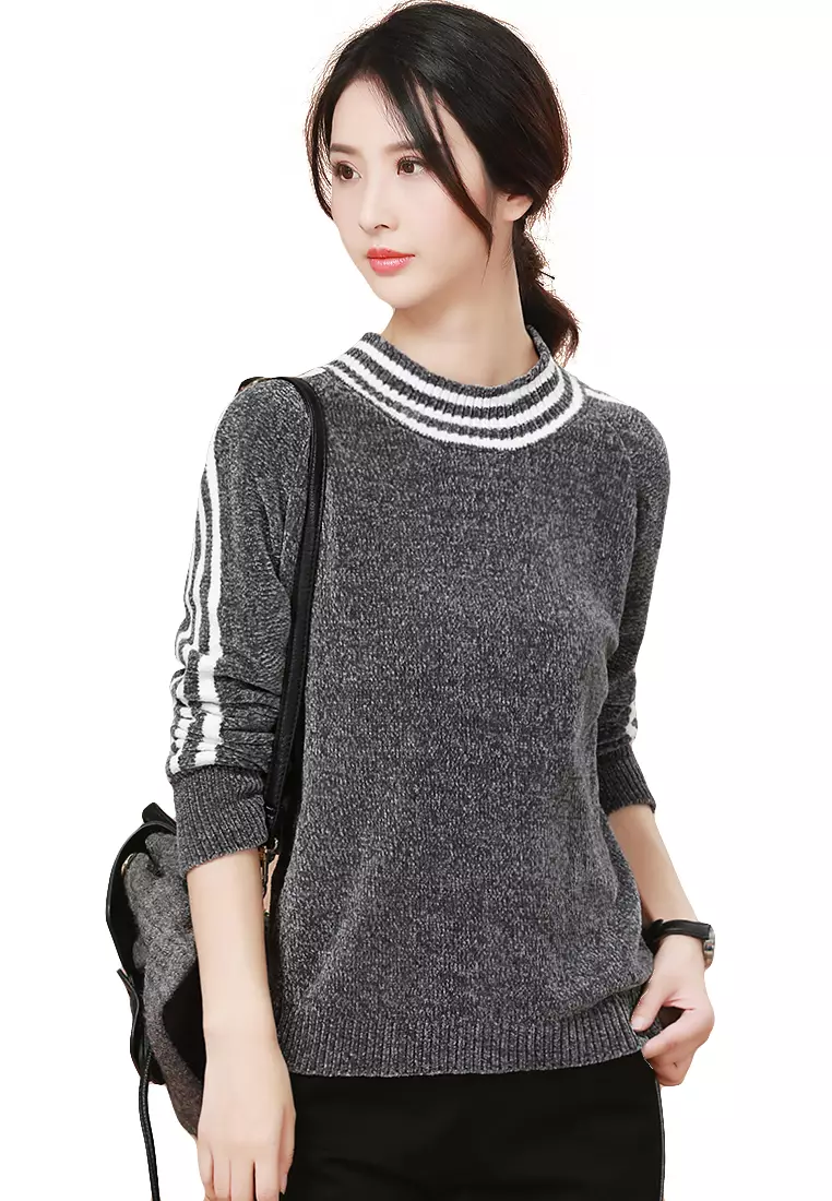 Girls top gray sweater