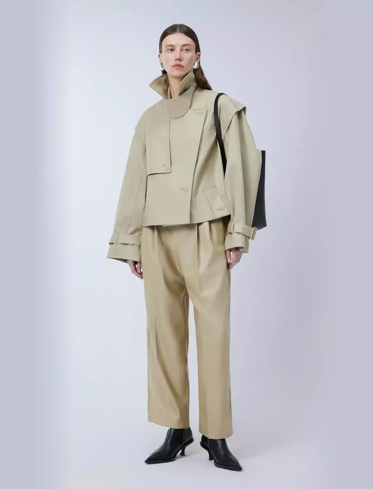 Wool Loose Fit Long Pants
