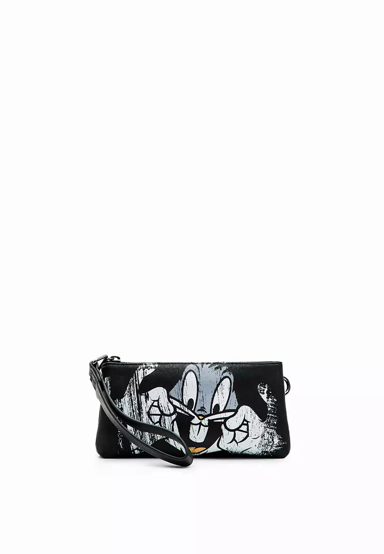 Desigual Small Bugs Bunny Backpack In Black