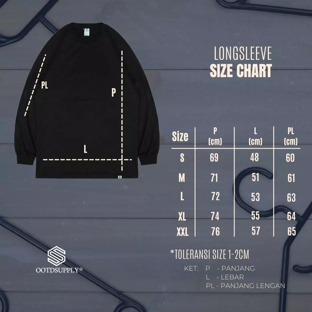 OOTDSUPPLY Longsleeve Pac Man Baby Blue l Kaos Lengan Panjang Pria dan Wanita