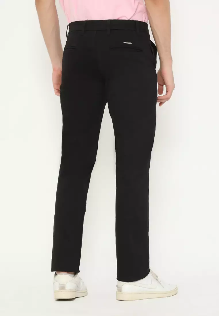 POLICE Celana Chino Panjang Cotton Premium Stretch Regular Fit Pria